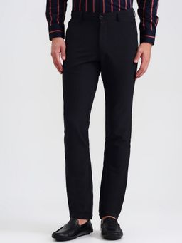 Wyre - Black Textured Club Wear Pant