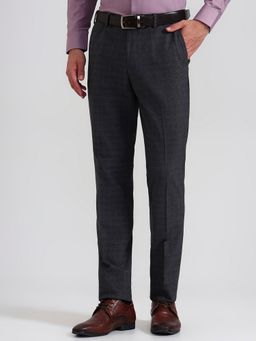 JadeBlue - Men Grey Polyester Slim Pant