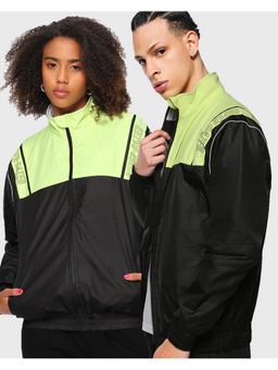 Bewakoof - Men's Black Colour Block Jacket