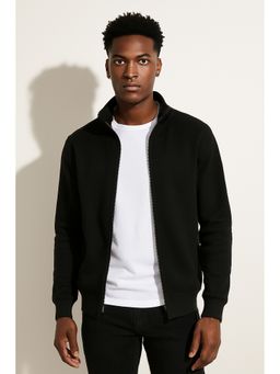 Parcel Yard - Men's Black Full Zipper Hoodie