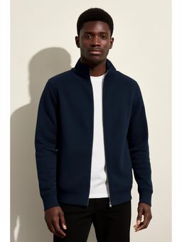 Parcel Yard - Men's Navy Blue Full Zipper Hoodie