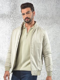 CRIMSOUNE CLUB - Men's Beige Puffer Jacket