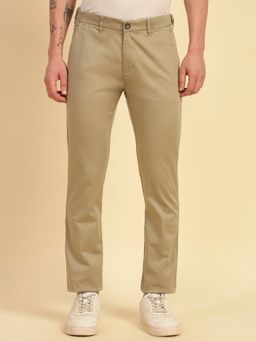Cantabil - Men's Beige Solid Pant