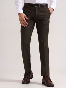 Greenfibre - Men Brown Blended Slim Pant