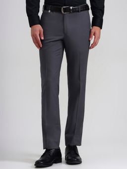 JB Studio - Grey Solid Formal Pant