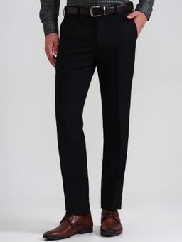 JadeBlue - Men Black Blended Slim Pant