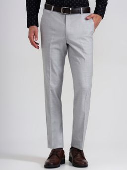 Wyre - Men Grey Blended Slim Pant