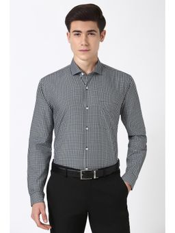 Peter England - Men Black Regular Fit Formal Shirt