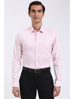 Peter England - Men Pink Regular Fit Formal Shirt