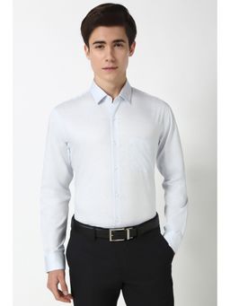 Peter England - Men Grey Regular Fit Formal Shirt