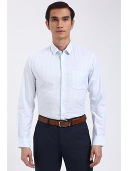 Peter England - Men Light Blue Regular Fit Formal Shirt