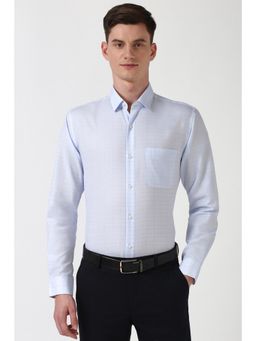 Peter England - Men Light Blue Slim Fit Formal Shirt