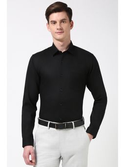 Peter England - Men Black Slim Fit Formal Shirt