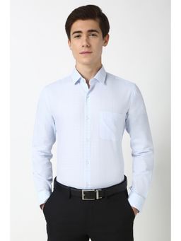 Peter England - Men Light Blue Slim Fit Formal Shirt