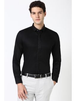 Peter England - Men Black Slim Fit Formal Shirt