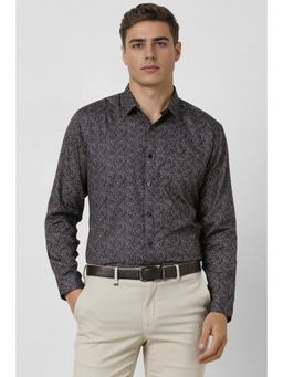 Van Heusen - Men Multi-Color Slim Fit Print Full Sleeves Party Shirt