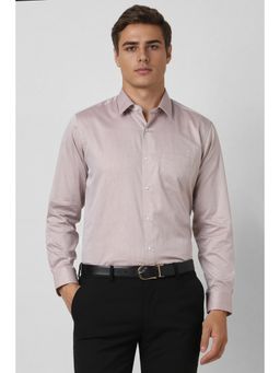 Van Heusen - Men Grey Regular Fit Textured Full Sleeves Wedding Shirt