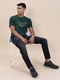 Crocodile - Men'S Regular Fit Chest Hd Print Slim Fit T-Shirt