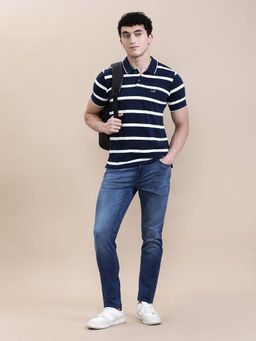 Crocodile - Men'S Regular Fit Classic Striped Slim Fit Polo T-Shirt