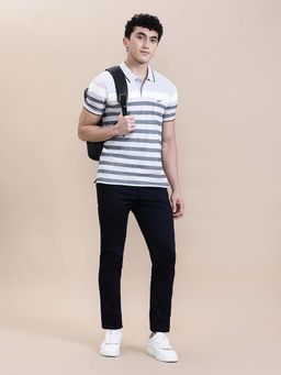 Crocodile - Men'S Regular Fit Birdseye Eng Stripe Slim Fit Polo T-Shirt