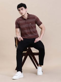 Crocodile - Men'S Regular Fit Core Stripe Slim Fit Polo T-Shirt