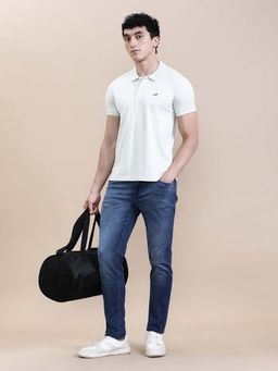 Crocodile - Men'S Regular Fit Slim Fit Green Solid Polo T-Shirt