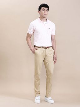 Crocodile - Men'S Regular Fit Leaf Motif Slim Fit Polo T-Shirt