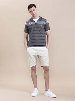 Crocodile - Men'S Regular Fit Slim Fit Black Striper Polo T-Shirt