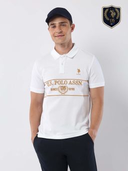 U.S. POLO ASSN. - Men'S Brand Embroidered135 Anniversary Polo T-Shirt