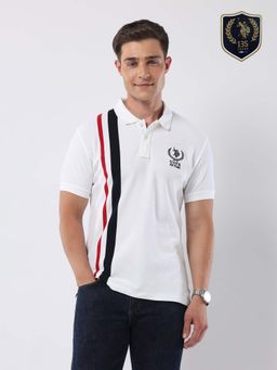 U.S. POLO ASSN. - Men'S Vertical Striped 135 Anniversary Polo T-Shirt