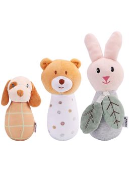 Nuluv - Sensory Cuddlies Soft Toys (Pack of 2) (3-6 Months)