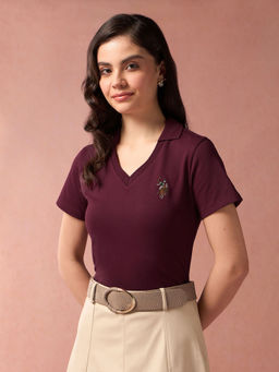 U.S. POLO ASSN. - Collar Neck Polo T-Shirt