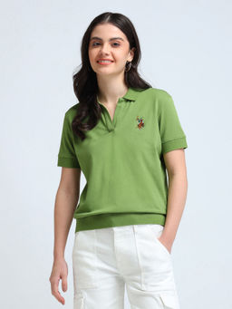 U.S. POLO ASSN. - Open Placket Relaxed Polo T-Shirt