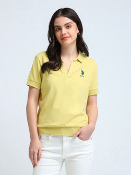 U.S. POLO ASSN. - Open Placket Relaxed Polo T-Shirt