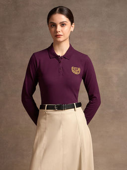 U.S. POLO ASSN. - Crest Logo Long Sleeve Polo T-Shirt