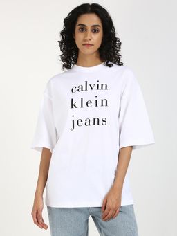 Calvin Klein - Women White Color T-Shirt