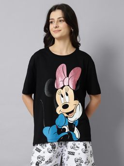 Free Authority - Women Mickey and Friends Printed Oversize T-Shirt