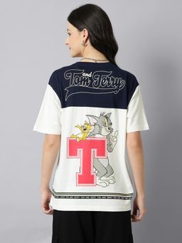 Free Authority - Women Tom and Jerry Printed Oversize T-Shirt