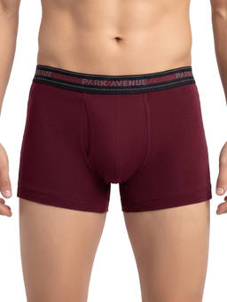 Park Avenue - Men Nylon Blend Solid Dark Maroon Trunk