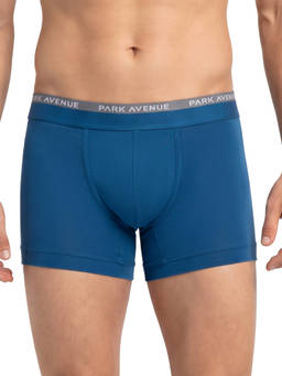 Park Avenue - Men Pure Cotton Blend Solid Dark Blue Trunk