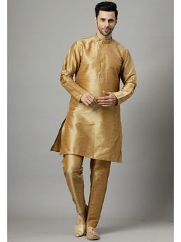 UTSAV FASHION - Men Regular Gold Kurta with Pant