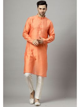 UTSAV FASHION - Men Regular Orange Kurta with Pant