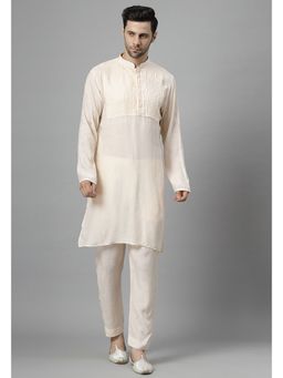 UTSAV FASHION - Cream Men Regular Kurta with Pant