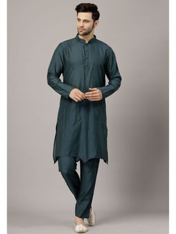 UTSAV FASHION - Men Regular Teal Kurta with Pant