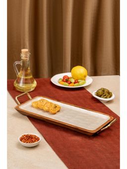 The Pitara Project - Tray Wooden - Shell Large