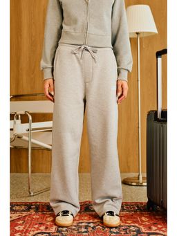 Bonkers Corner - Grey On The Go Womens Solid Trackpant