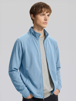 Nobero - Men's Blue Polyester Regular Fit Solid Upf Jacket