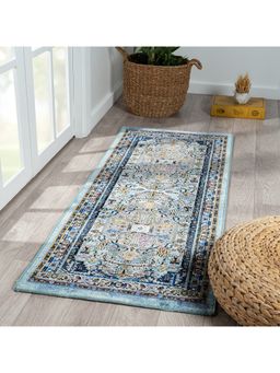 OBSESSIONS - Polypropylene Anti-Static Bedside Runner, Navy Blue