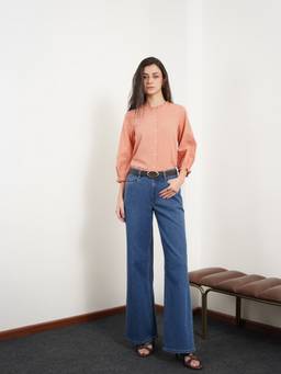 FABLE STREET - Denim Blue Solid Women Jeans