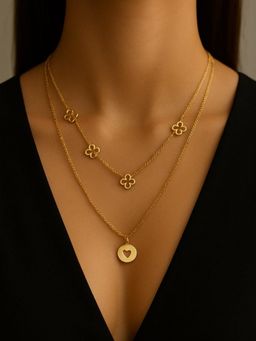 House of Pehr - Gold Plated Layered Chain Necklace